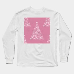 pink christmas tree Long Sleeve T-Shirt